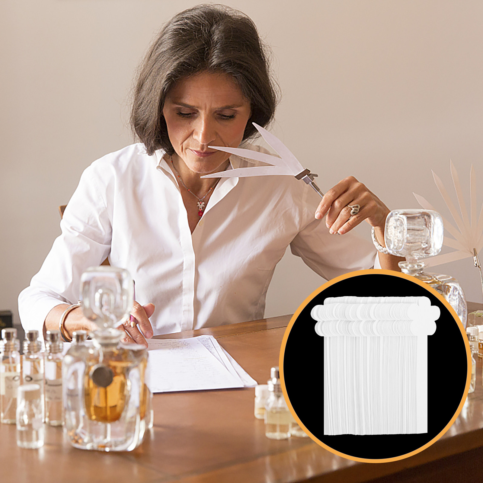 Perfume Fragrance Tester - 100 Bandelettes de Test de Parfum