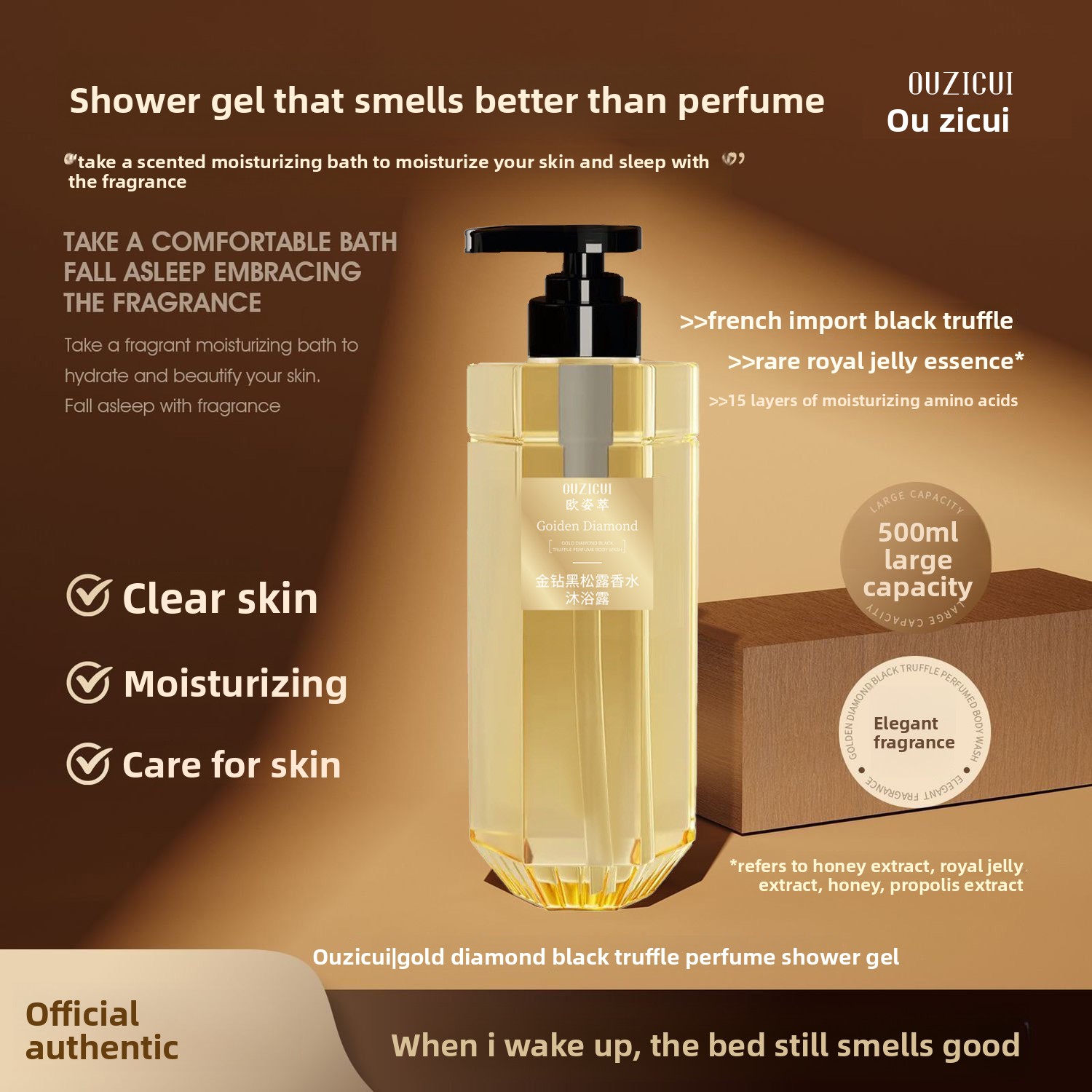 Gel douche Golden Diamond Blac - Perfume Fragrance Shower Gel avis et prix